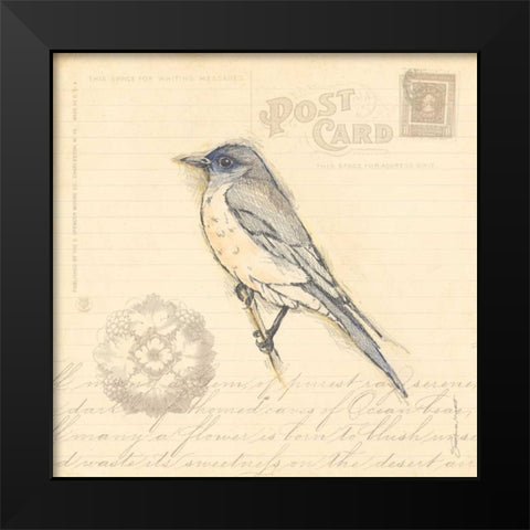 Bird I Black Modern Wood Framed Art Print by Marrott, Stephanie