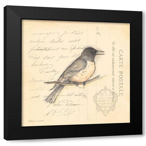 Bird II Black Modern Wood Framed Art Print by Marrott, Stephanie