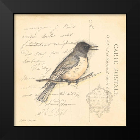 Bird II Black Modern Wood Framed Art Print by Marrott, Stephanie
