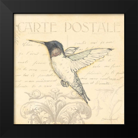 Bird III Black Modern Wood Framed Art Print by Marrott, Stephanie