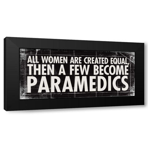All Women - Parmedics Black Modern Wood Framed Art Print with Double Matting by Marrott, Stephanie