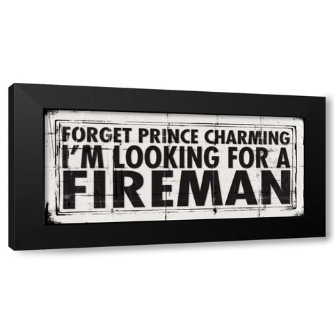 Prince Charming - Police Officers Black Modern Wood Framed Art Print by Marrott, Stephanie