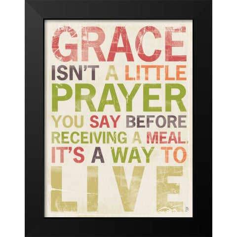Grace Black Modern Wood Framed Art Print by Marrott, Stephanie