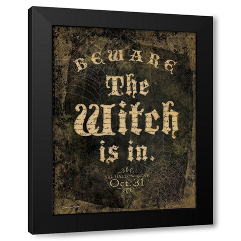 The Witch Black Modern Wood Framed Art Print by Marrott, Stephanie