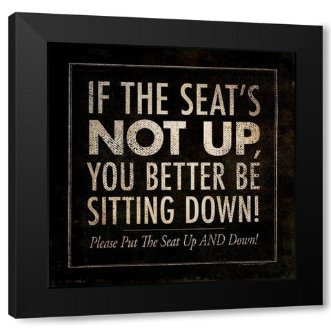 Lid Down Black Modern Wood Framed Art Print by Marrott, Stephanie
