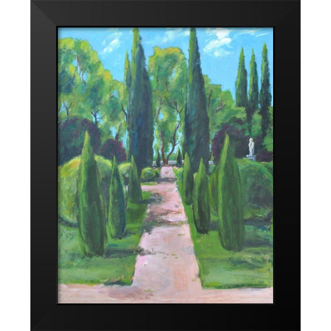 Lake Gardens Black Modern Wood Framed Art Print by Stevens, Allayn