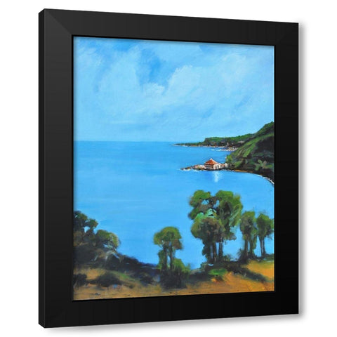 My Cove Black Modern Wood Framed Art Print with Double Matting by Stevens, Allayn