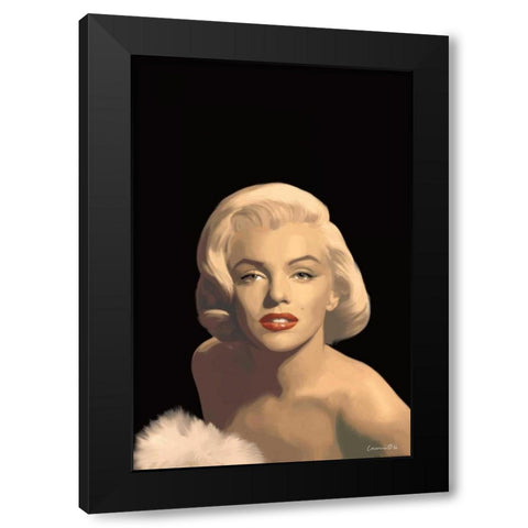 Classic Beauty In Black Black Modern Wood Framed Art Print with Double Matting by Consani, Chris