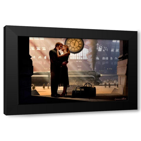 Aurevoir Black Modern Wood Framed Art Print by Consani, Chris