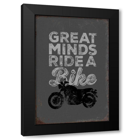 Great Minds Black Modern Wood Framed Art Print by Brando, JJ