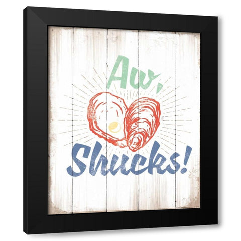 Aw Shucks Black Modern Wood Framed Art Print with Double Matting by Brando, JJ