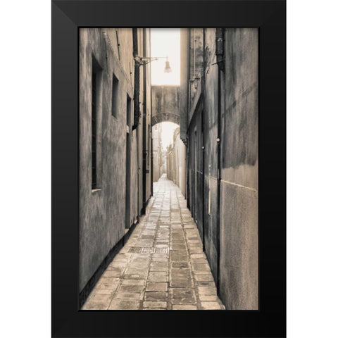Sized alley 1 Black Modern Wood Framed Art Print by Carlier, Dick
