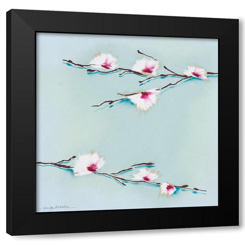 Blossom Black Modern Wood Framed Art Print by Robertson, Marilyn