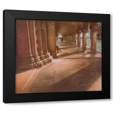 ATTENDO A S.MARCO Black Modern Wood Framed Art Print by Sgarbossa, Antonio