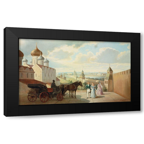 HISTORIC RUSSIA I Black Modern Wood Framed Art Print with Double Matting by Chairudinov, A.