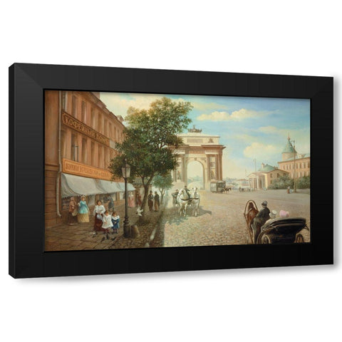 HISTORIC RUSSIA II Black Modern Wood Framed Art Print with Double Matting by Chairudinov, A.