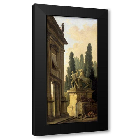 Minstrel Afternoon Black Modern Wood Framed Art Print with Double Matting by Robert, Hubert