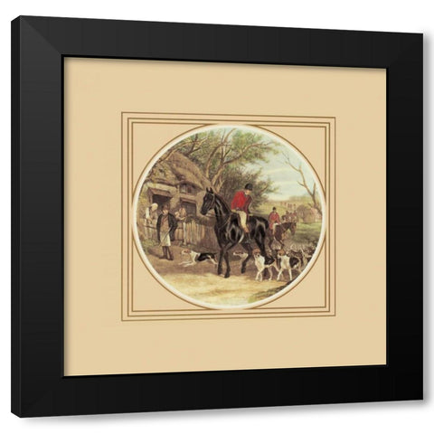 The Gathering Black Modern Wood Framed Art Print with Double Matting by Anonymous