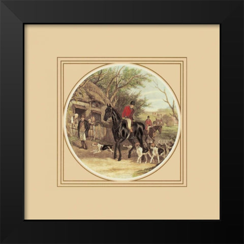 The Gathering Black Modern Wood Framed Art Print by Anonymous