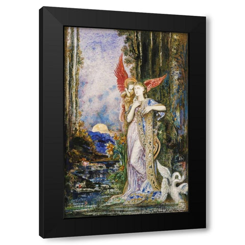 Inspiration Black Modern Wood Framed Art Print with Double Matting by Moreau, Gustave