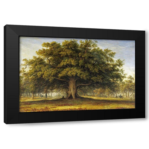 The Beggars Oak Black Modern Wood Framed Art Print with Double Matting by Glover, John