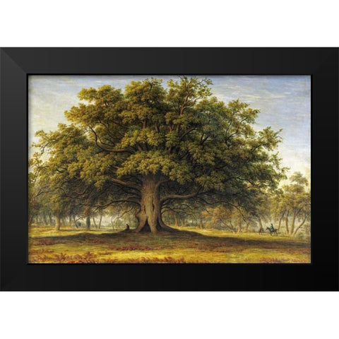 The Beggars Oak Black Modern Wood Framed Art Print by Glover, John