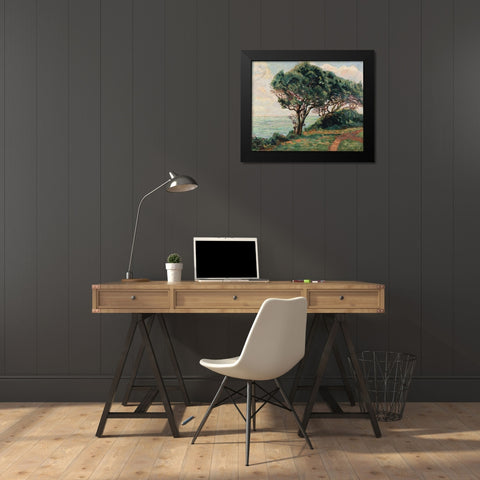 La Pointe De La Pierriere, St. Palais Black Modern Wood Framed Art Print by Guillaumin, Armand
