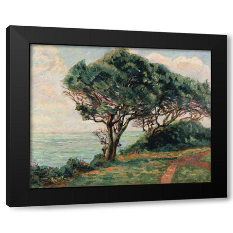 La Pointe De La Pierriere, St. Palais Black Modern Wood Framed Art Print by Guillaumin, Armand