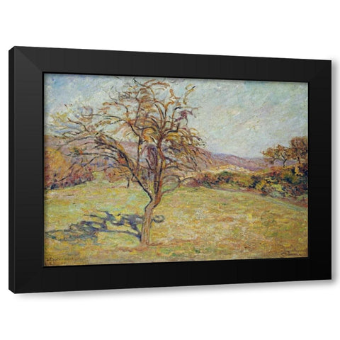 Landscape Black Modern Wood Framed Art Print with Double Matting by Guillaumin, Armand