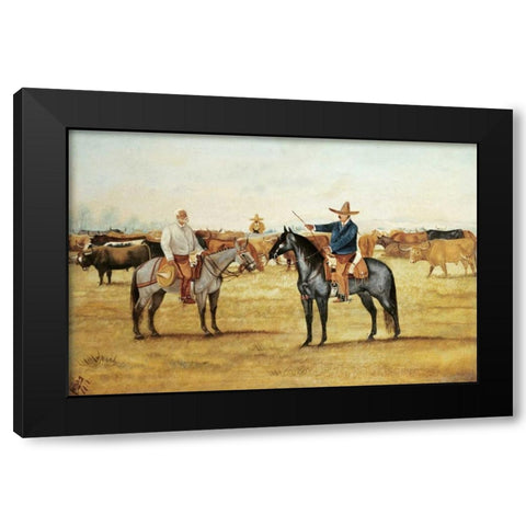 Cortame Al Toro Pinto, 1912 Black Modern Wood Framed Art Print with Double Matting by Icaza, Ernesto