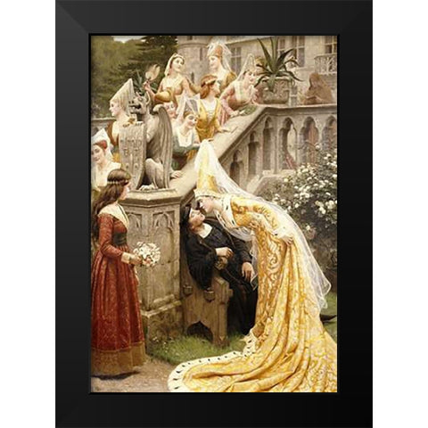 Alain Chartier Black Modern Wood Framed Art Print by Leighton, Edmund Blair