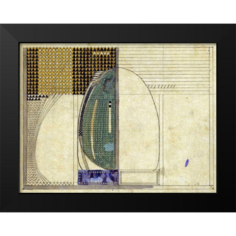 Design, 1916 For W.J Bassett-Lowke Esq Black Modern Wood Framed Art Print by Mackintosh, Charles Rennie