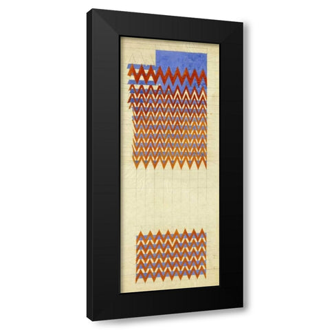 Fabric Design, 1916 Black Modern Wood Framed Art Print by Mackintosh, Charles Rennie