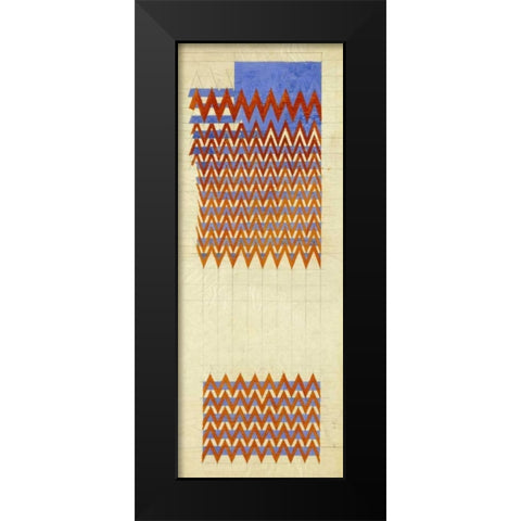 Fabric Design, 1916 Black Modern Wood Framed Art Print by Mackintosh, Charles Rennie