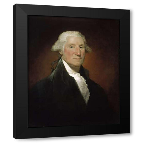 George Washington Black Modern Wood Framed Art Print with Double Matting by Stuart, Gilbert