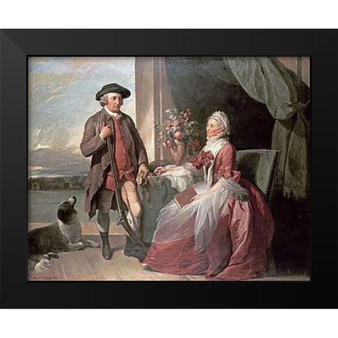 Mr. Robert Grafton Black Modern Wood Framed Art Print by West, Benjamin