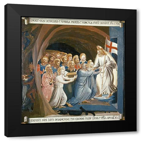 Museumist In Limbo Black Modern Wood Framed Art Print by Angelico, Fra