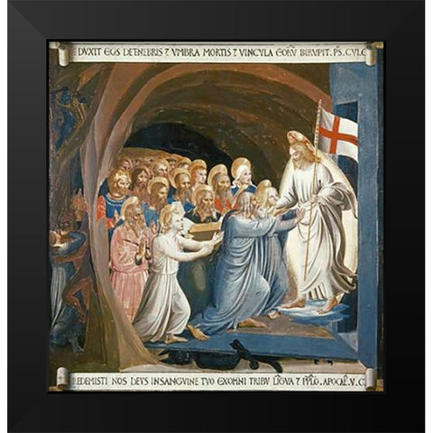 Museumist In Limbo Black Modern Wood Framed Art Print by Angelico, Fra