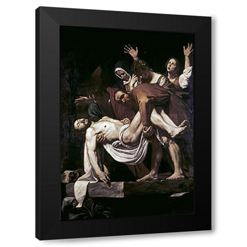 DeVintageition Black Modern Wood Framed Art Print by Caravaggio
