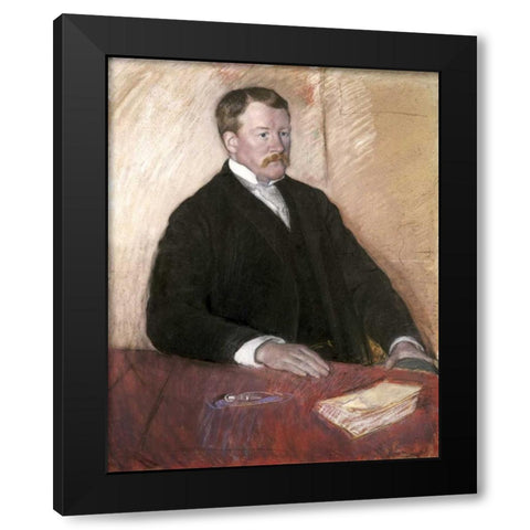 Alexander J. Cassatt Black Modern Wood Framed Art Print with Double Matting by Cassatt, Mary