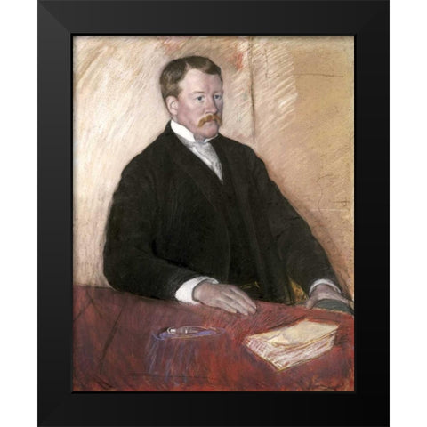 Alexander J. Cassatt Black Modern Wood Framed Art Print by Cassatt, Mary