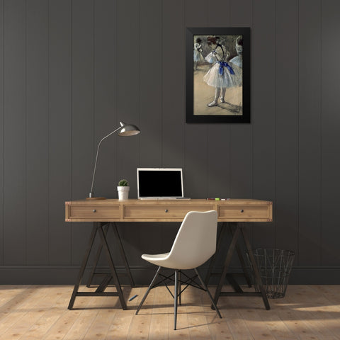Danseuse, Dancer, Pastel/Char/Chalk Black Modern Wood Framed Art Print by Degas, Edgar