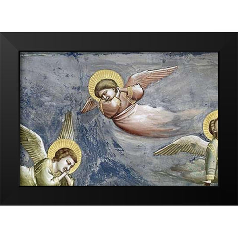 Lamentation (Detail) Black Modern Wood Framed Art Print by Giotto