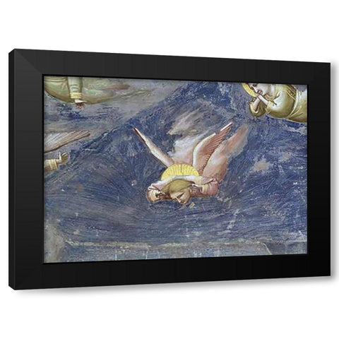 Lamentation (Detail) Black Modern Wood Framed Art Print with Double Matting by Giotto