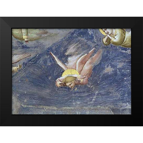 Lamentation (Detail) Black Modern Wood Framed Art Print by Giotto