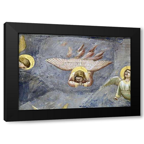 Lamentation (Detail) Black Modern Wood Framed Art Print by Giotto