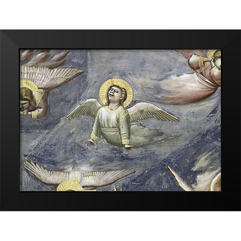 Lamentation (Detail) Black Modern Wood Framed Art Print by Giotto
