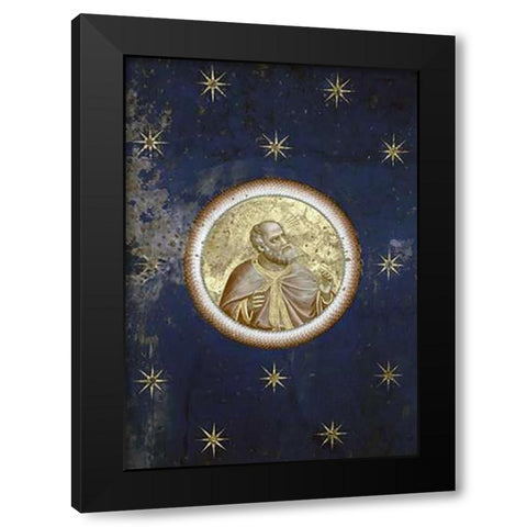 Prophet - Detail of Ceiling Black Modern Wood Framed Art Print by Giotto
