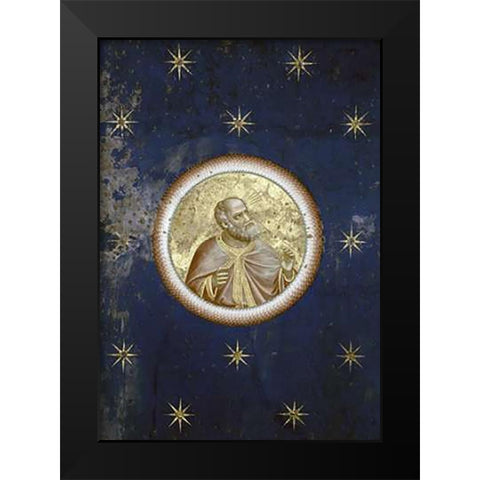 Prophet - Detail of Ceiling Black Modern Wood Framed Art Print by Giotto
