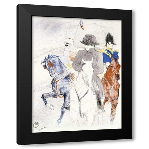 Napoleon Black Modern Wood Framed Art Print with Double Matting by Toulouse-Lautrec, Henri